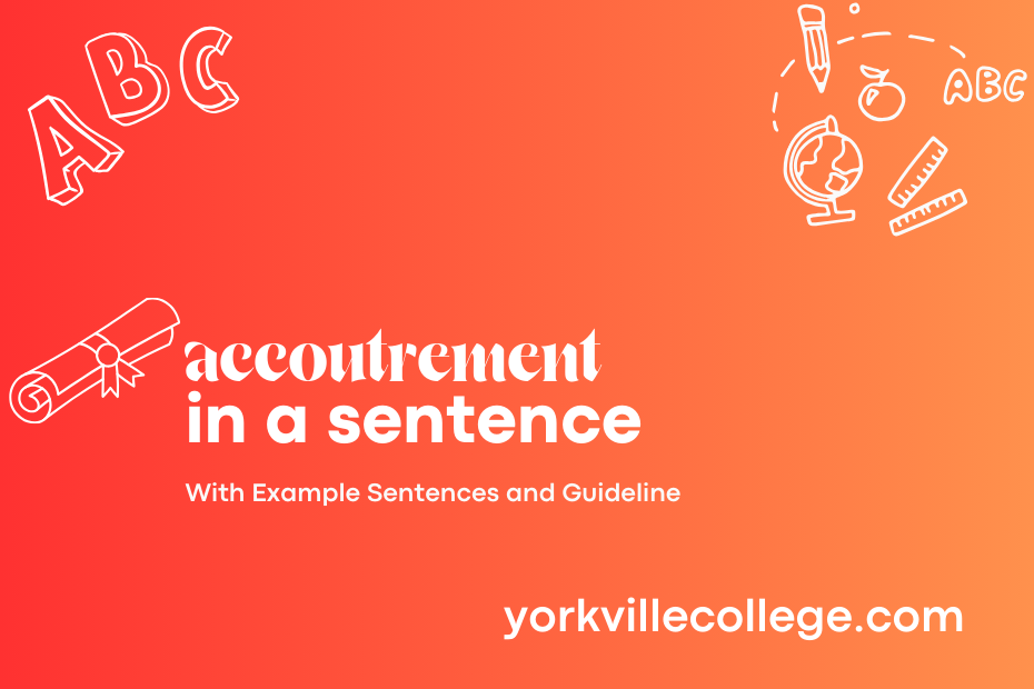 accoutrement in a sentence