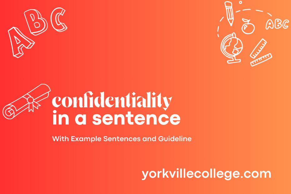 confidentiality in a sentence