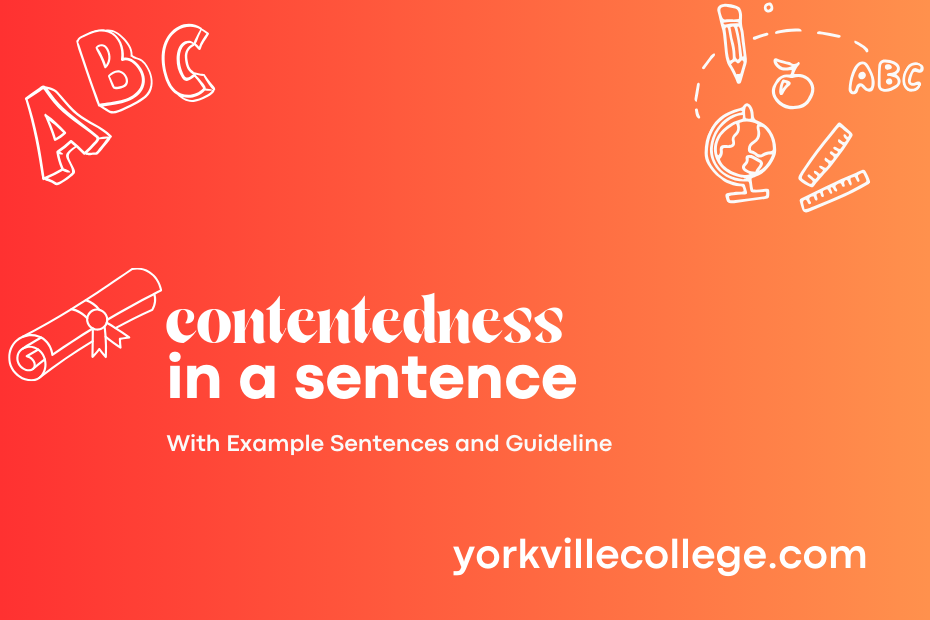 contentedness in a sentence