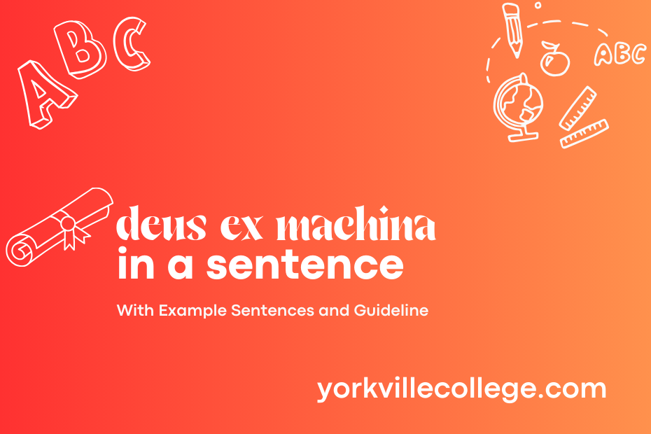 deus ex machina in a sentence