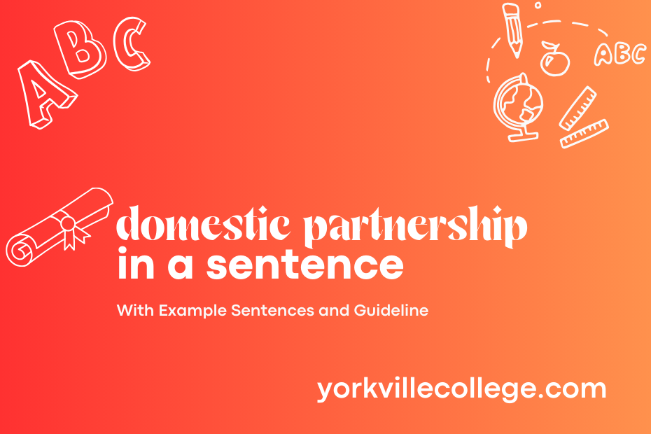 domestic partnership in a sentence