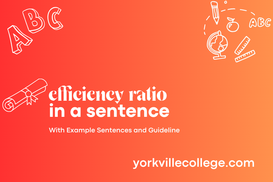efficiency ratio in a sentence