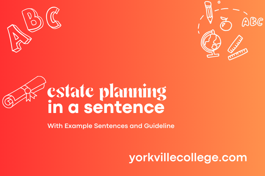 estate planning in a sentence
