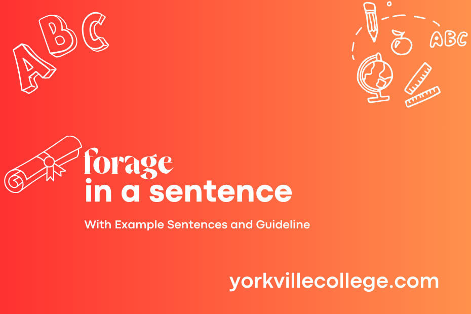 forage in a sentence