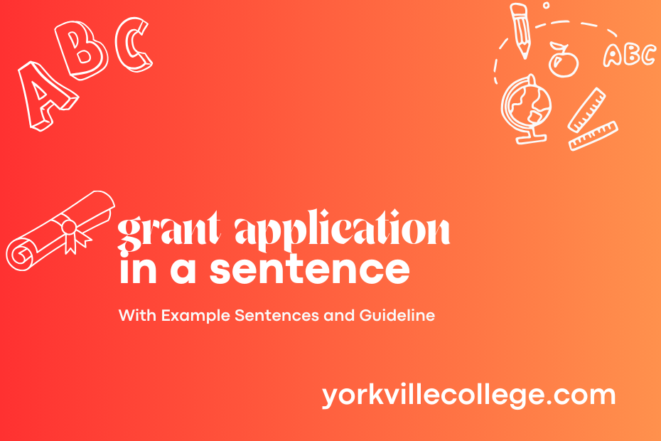 grant application in a sentence