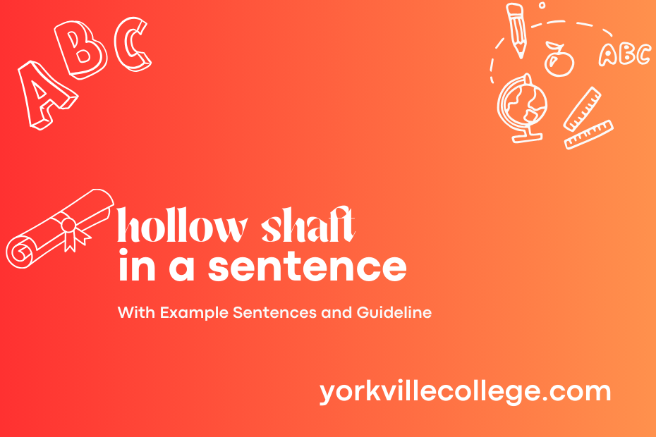 hollow shaft in a sentence
