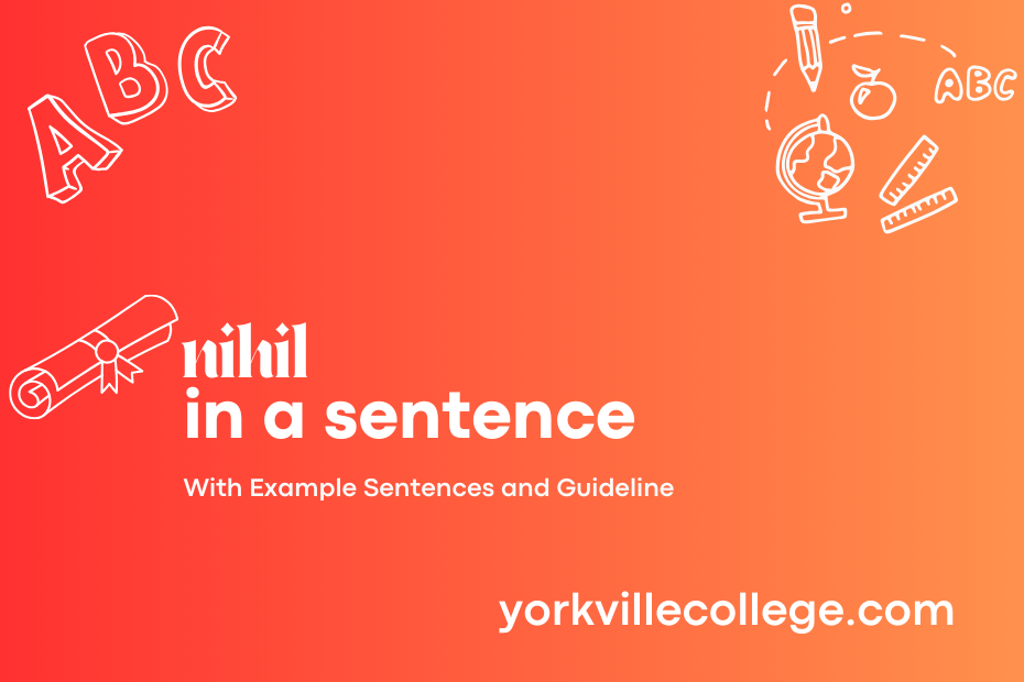 nihil in a sentence