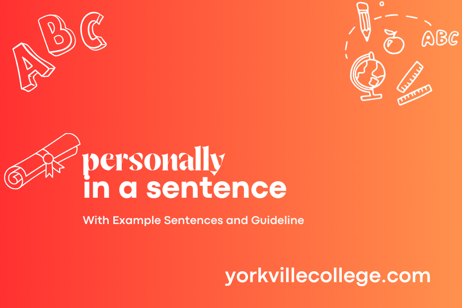 personally in a sentence