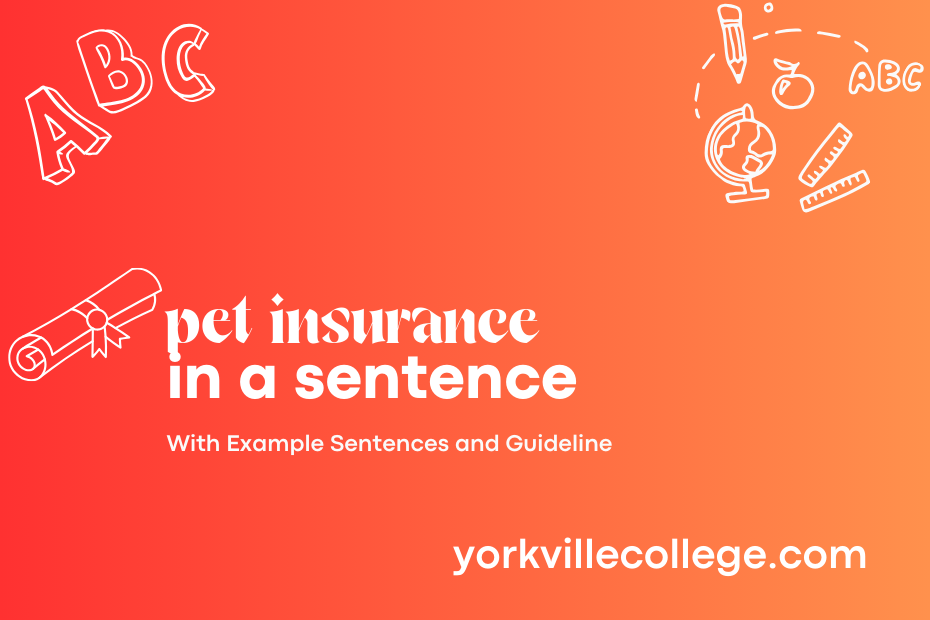 pet insurance in a sentence