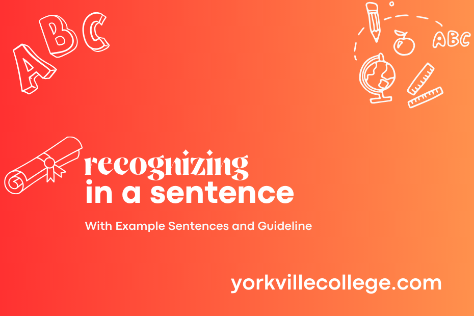 recognizing in a sentence