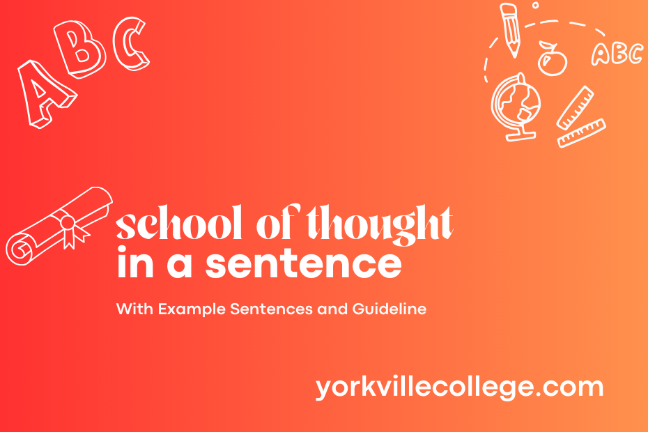school of thought in a sentence