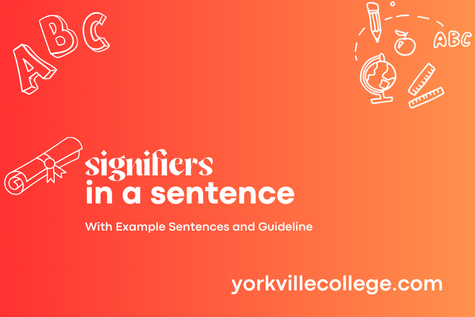 signifiers in a sentence