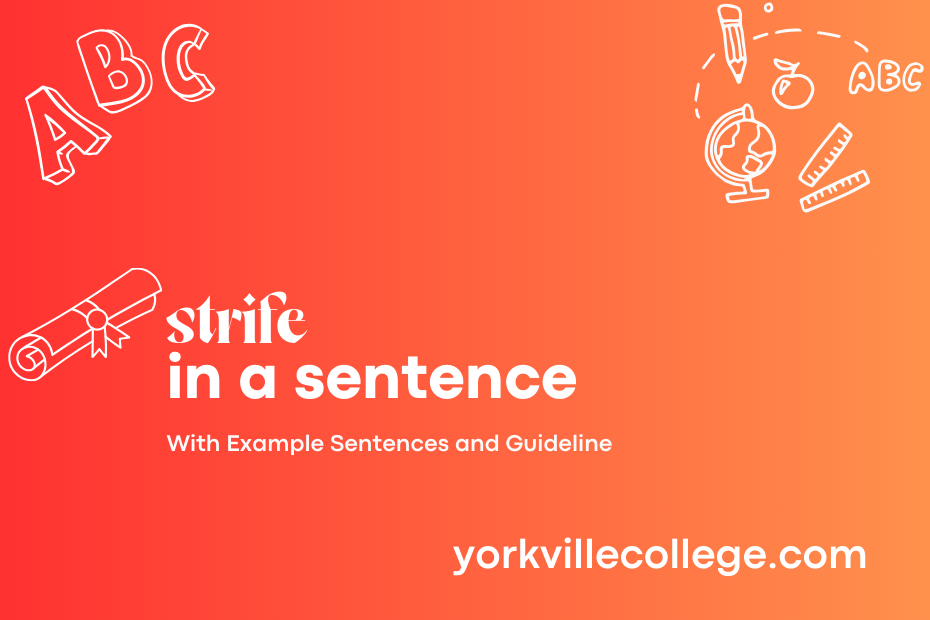 strife in a sentence