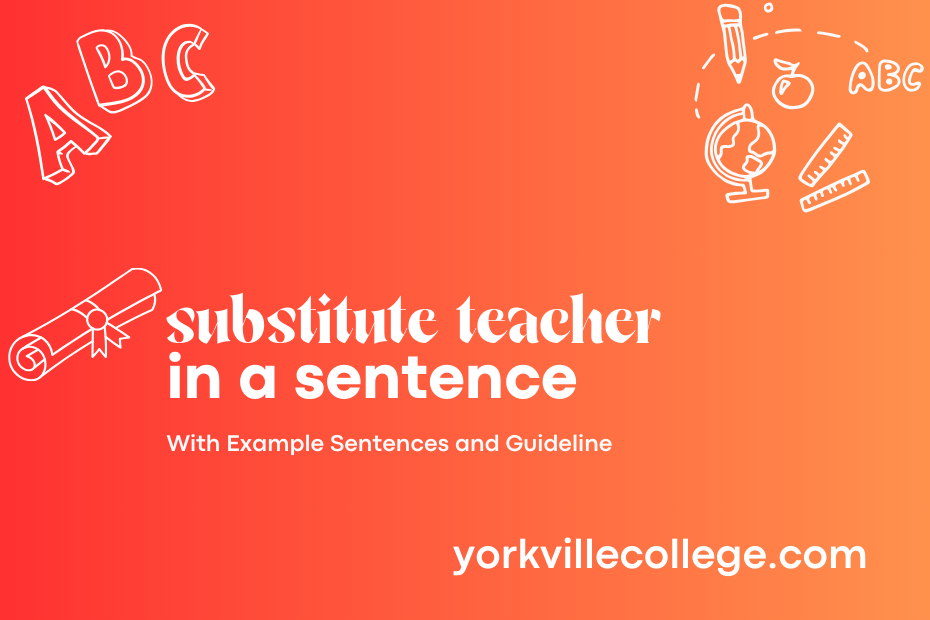 substitute teacher in a sentence