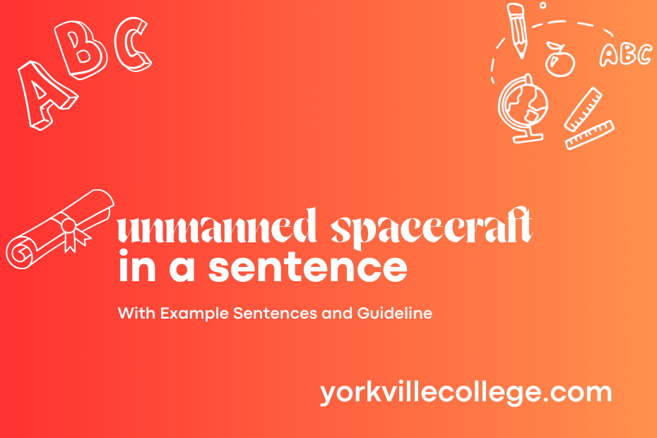 unmanned spacecraft in a sentence