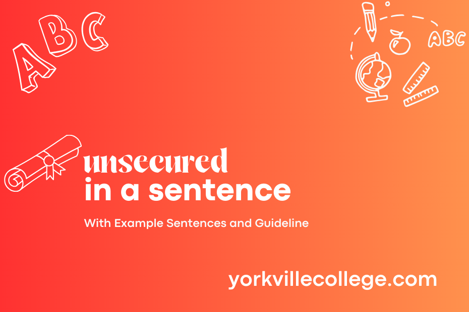 unsecured in a sentence