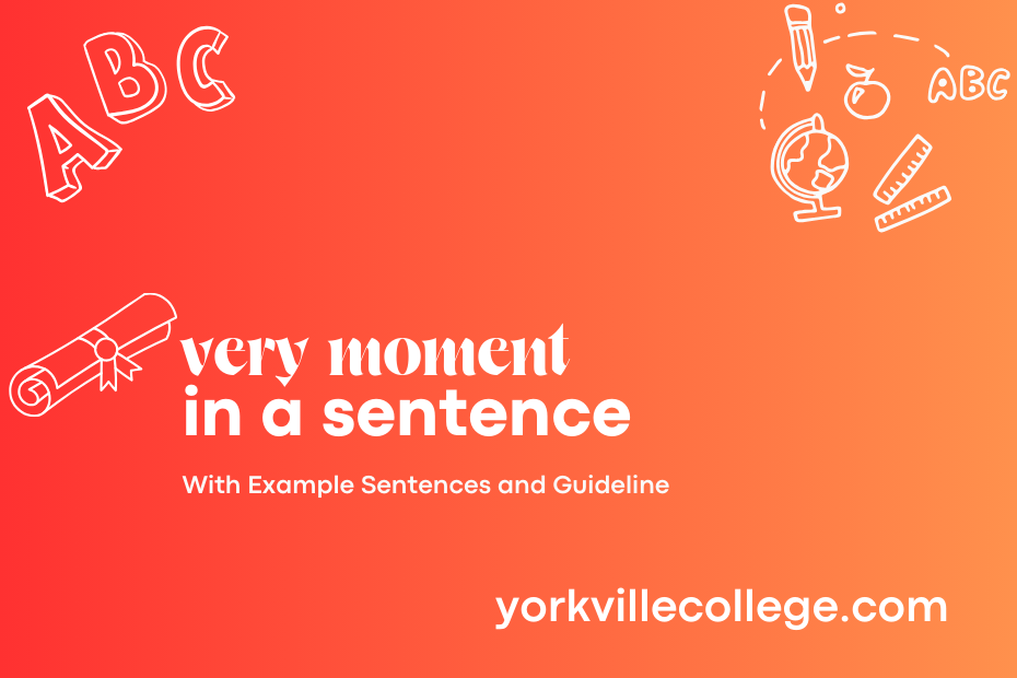 very moment in a sentence